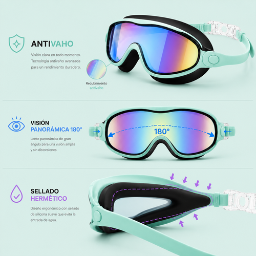 Gafas de Buceo Infantiles Clip-On