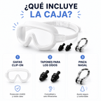 Gafas de Buceo Infantiles Clip-On